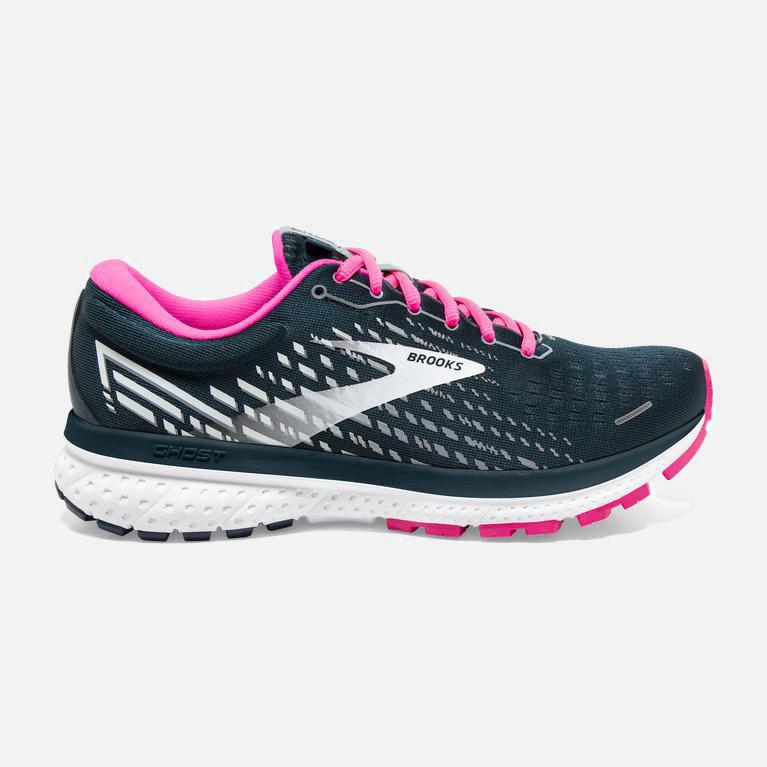 Brooks Ghost 13 Australia - Women's Road Running Shoes - ReflectivePond/Pink/Ice (015736-EZK)